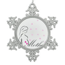 Un embarazada madre-a-es con los corazones rosados