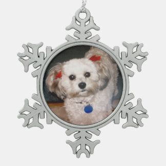 Adorno De Peltre Tipo Copo De Nieve Un precioso copo de nieve