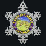 Adorno De Peltre Tipo Copo De Nieve Vacaciones de Viaje Vintage de Rehoboth Beach Dela<br><div class="desc">Vacaciones de Viaje Vintage de Rehoboth Beach Delaware</div>