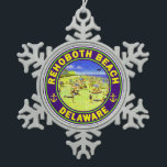 Adorno De Peltre Tipo Copo De Nieve Vacaciones de Viaje Vintage de Rehoboth Beach Dela<br><div class="desc">Vacaciones de Viaje Vintage de Rehoboth Beach Delaware</div>