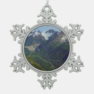 Adorno De Peltre Tipo Copo De Nieve Valle tallado en glaciar de Alaskan