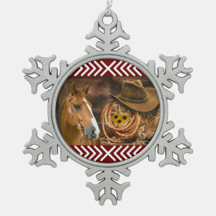 Adorno De Peltre Tipo Copo De Nieve Vaquero de caballos occidentales bota rueda de Gor