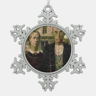 Adorno De Peltre Tipo Copo De Nieve Vegan Gothic Bella Artes Spoof
