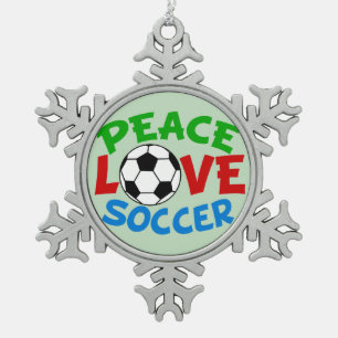 Adorno De Peltre Tipo Copo De Nieve Verde del navidad del balón de fútbol