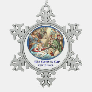 Adorno De Peltre Tipo Copo De Nieve Verso de la Biblia