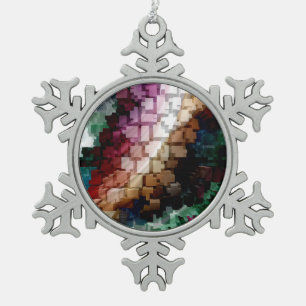 Adorno De Peltre Tipo Copo De Nieve Viento oscuro centrado en el cubo