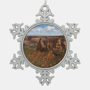 Adorno De Peltre Tipo Copo De Nieve Vista desde el sendero Canyon Rim en el Monumento