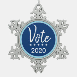 Adorno De Peltre Tipo Copo De Nieve Votar Las Elecciones De 2020 Cinco Estrellas