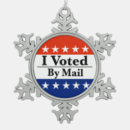 Adorno De Peltre Tipo Copo De Nieve Voté Por Correo