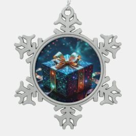 Adorno De Peltre Tipo Copo De Nieve „Weihnachtliche Harmonie“