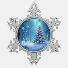 Adorno De Peltre Tipo Copo De Nieve „Weihnachtliche Harmonie“