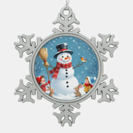 Adorno De Peltre Tipo Copo De Nieve „Weihnachtliche Harmonie“