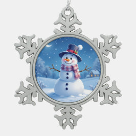 Adorno De Peltre Tipo Copo De Nieve „Weihnachtliche Harmonie“