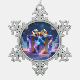 Adorno De Peltre Tipo Copo De Nieve „Weihnachtliche Harmonie“