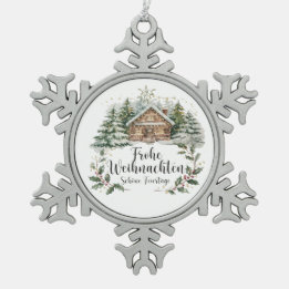 Adorno De Peltre Tipo Copo De Nieve Weihnachtsbaumschmuck Schneeflocke Ornament Zinn