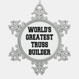 Adorno De Peltre Tipo Copo De Nieve Worlds Greatest Trus Builder