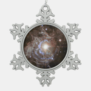 Adorno De Peltre Tipo Copo De Nieve Wreath estelar cósmico