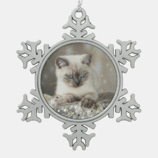 Adorno De Peltre Tipo Copo De Nieve XMAS Cats