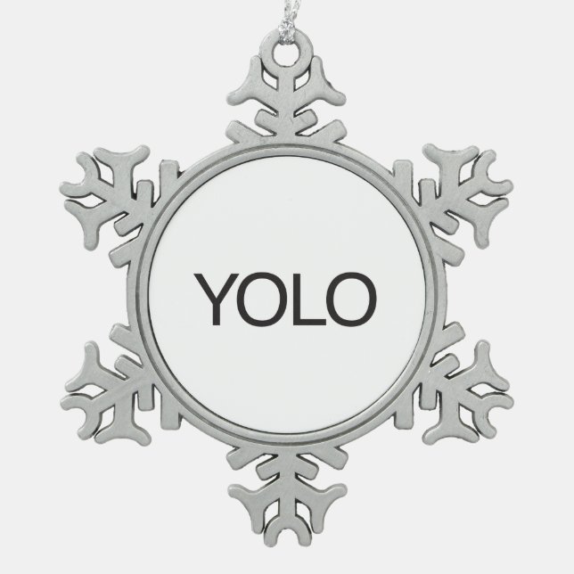 ADORNO DE PELTRE TIPO COPO DE NIEVE YOLO (Anverso)