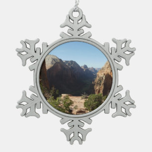 Adorno De Peltre Tipo Copo De Nieve Zion desde el sendero Angels Landing Zion National