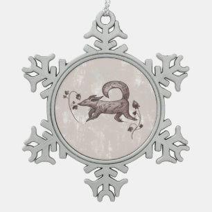 Adorno De Peltre Tipo Copo De Nieve zorro elegante