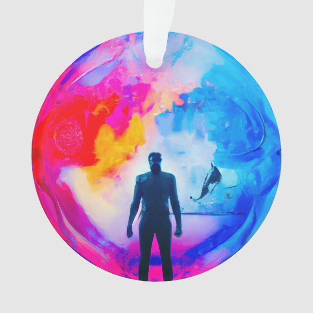 Adorno De pie en colores (Anverso)