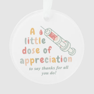 Adorno de regalo de agradecimiento a enfermera – U