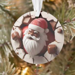 Adorno de Santa Claus con Alegría Festiva