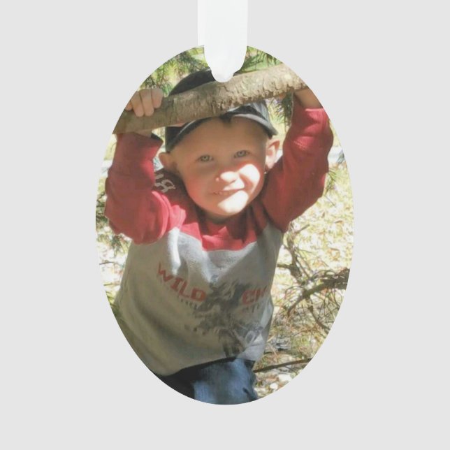 Adorno De Santa Photo Ornament - See Back (Anverso)