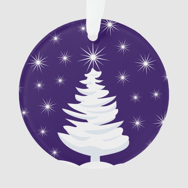 Adorno de un árbol de Navidad con estrellas (Anverso)