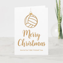 Adorno de voleibol personalizado Feliz Navidad