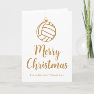 Adorno de voleibol personalizado Feliz Navidad