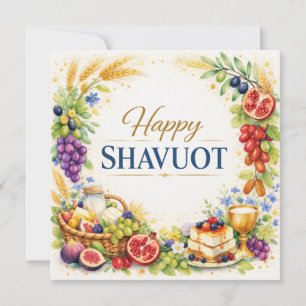 Adorno Decorativo Feliz Shavuot de las Siete Espec