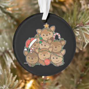 Adorno Deer Christmas Tree Funny Animal Navidad Ornamen
