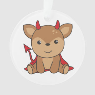 Adorno Deer Halloween Cute Devil Witch Costume