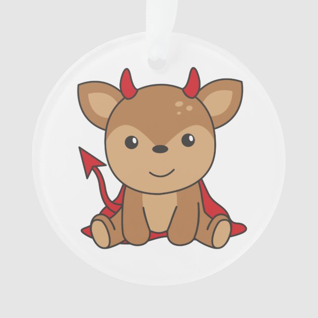 Adorno Deer Halloween Cute Devil Witch Costume (Anverso)