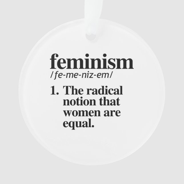 Adorno Definición de feminismo (Anverso)