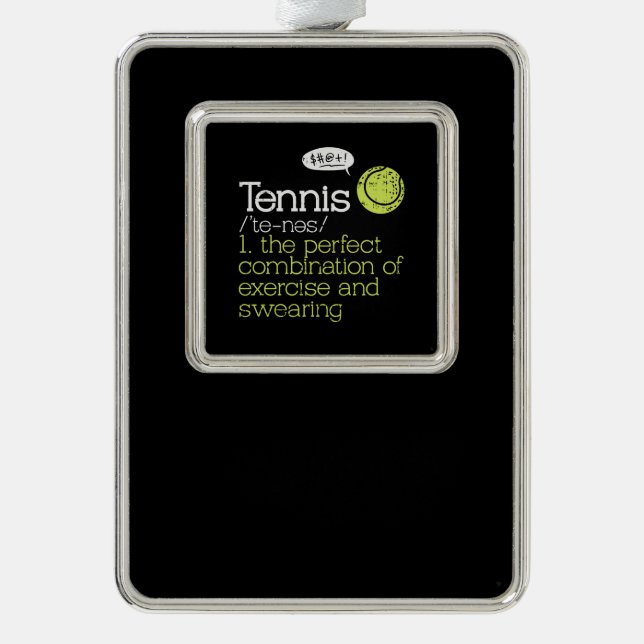 Adorno Definición de tenis (Anverso)