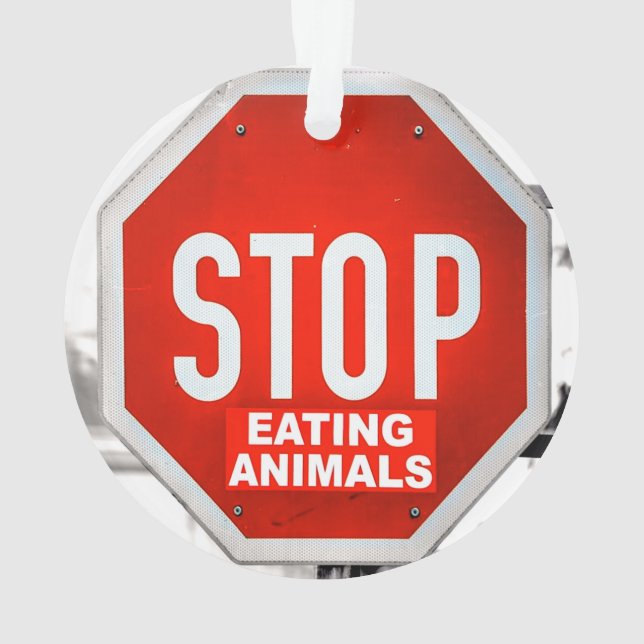 Adorno Dejar de comer animales Vegetarianos (Reverso)