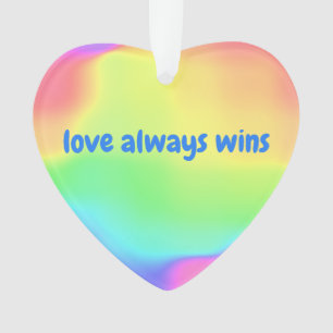 Adorno Del amor triunfos siempre