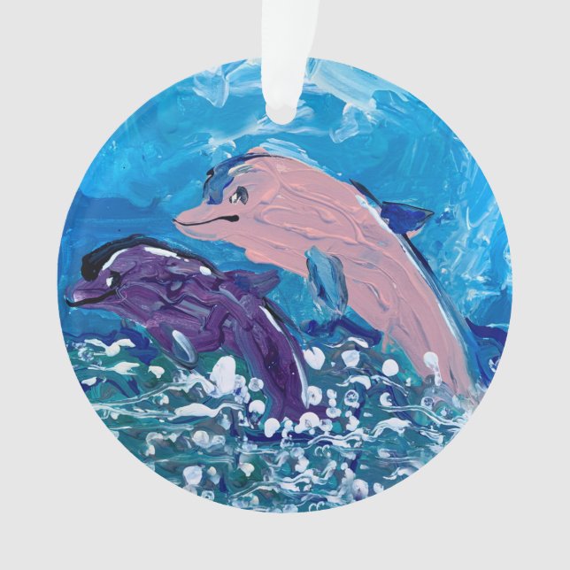 Adorno Delfines "Arte de niños" (Anverso)