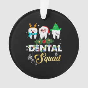 Adorno Dentista divertida higienista Navidades Dental Squ