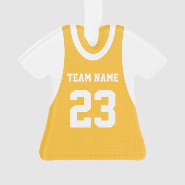Adorno Deporte de baloncesto Jersey Gold (Anverso)