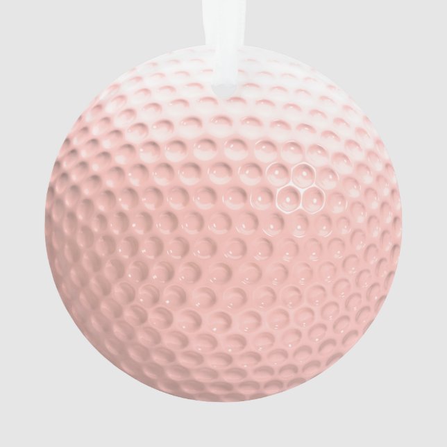Adorno Deporte de bolas de golf rosa (Reverso)