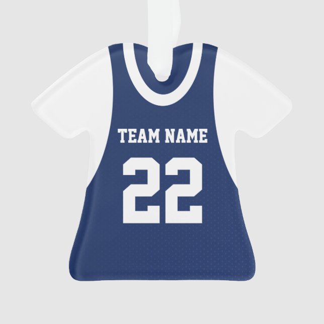 Adorno Deportes de baloncesto Jersey Blue con foto (Anverso)