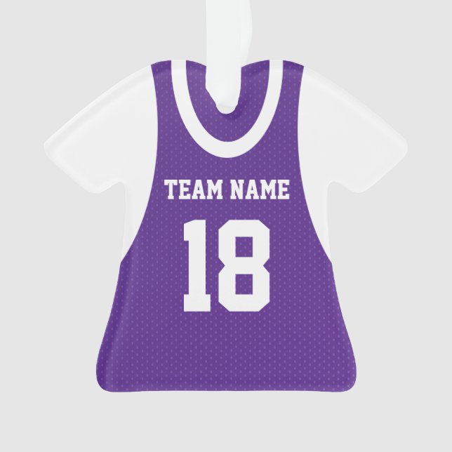 Adorno Deportes de baloncesto Jersey Purple con foto (Anverso)