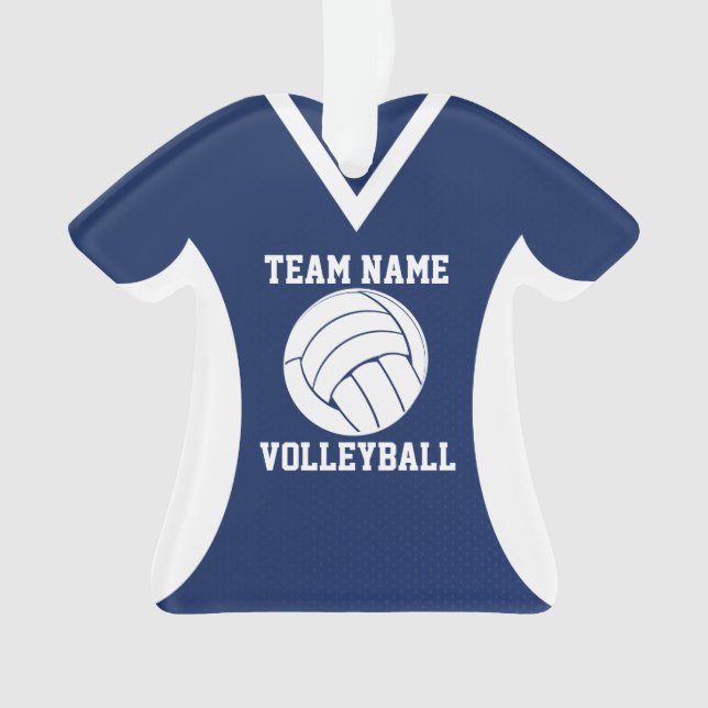 Adorno Deportes de voleibol Jersey Blue (Anverso)