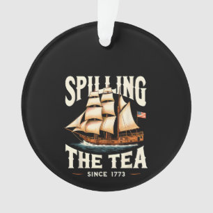 Adorno Derramando El Té Desde 1773 4 De Julio Retro USA