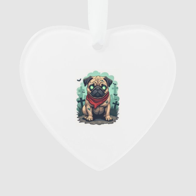 Adorno Desfile de Pug Zombi (Anverso)