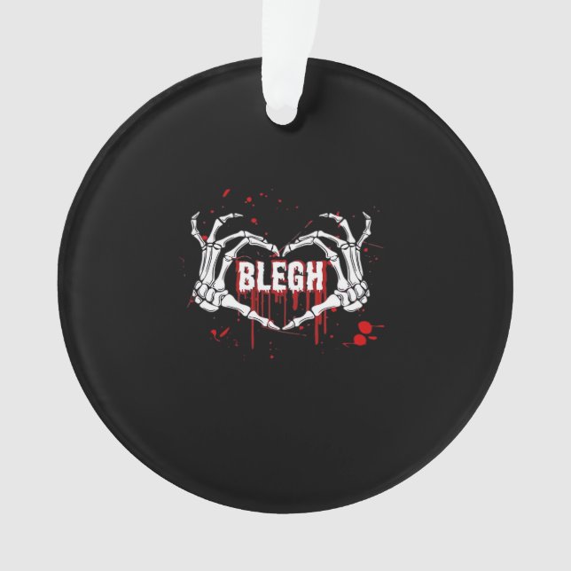 Adorno Desglose sangriento, Skeleton Heart Hands Emo, Met (Anverso)